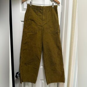 BDG Women’s High Rise Mustard Corduroy Wide Leg Pants